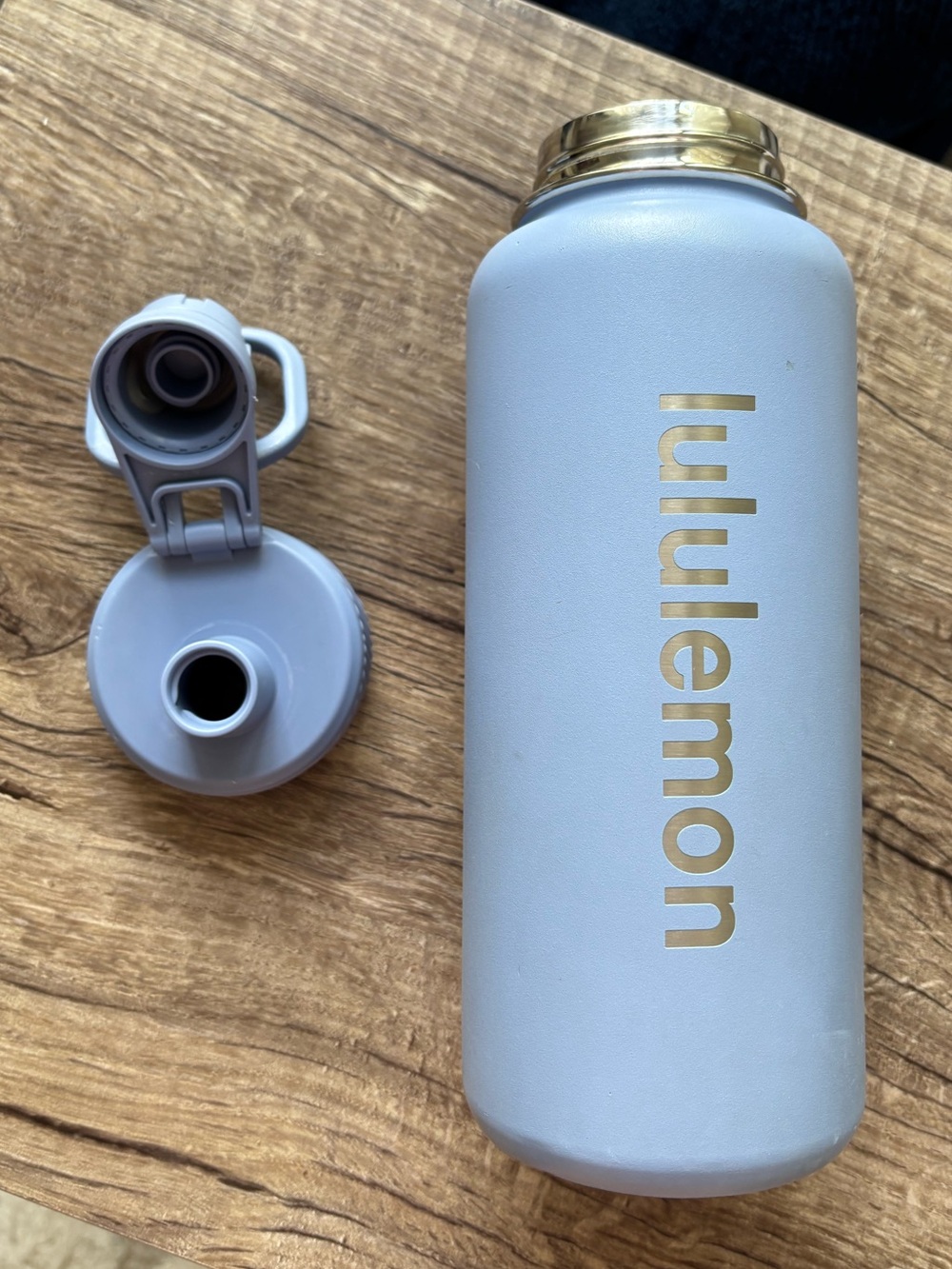 Lululemon Stainless Steel Water Bottle 16 OZ in baby blue color